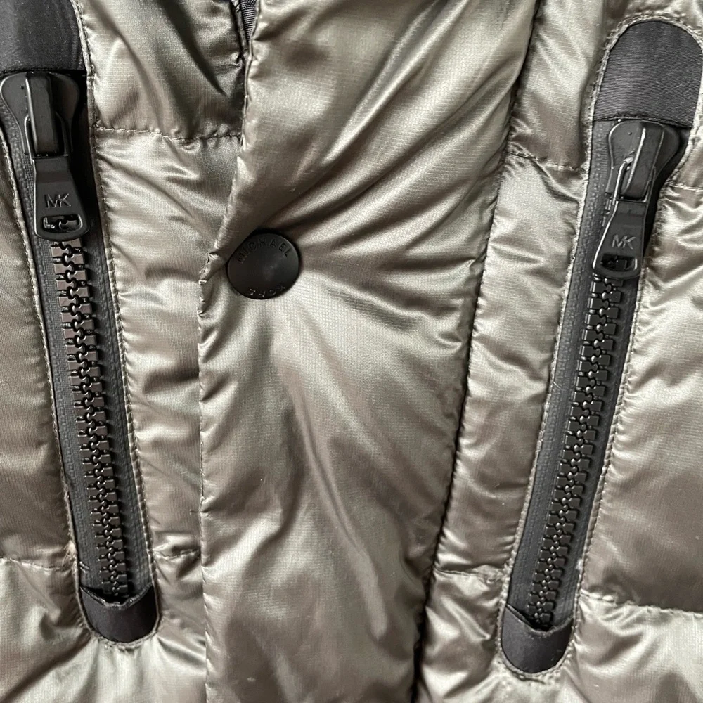 Michael Kors gray and black winter jacket.